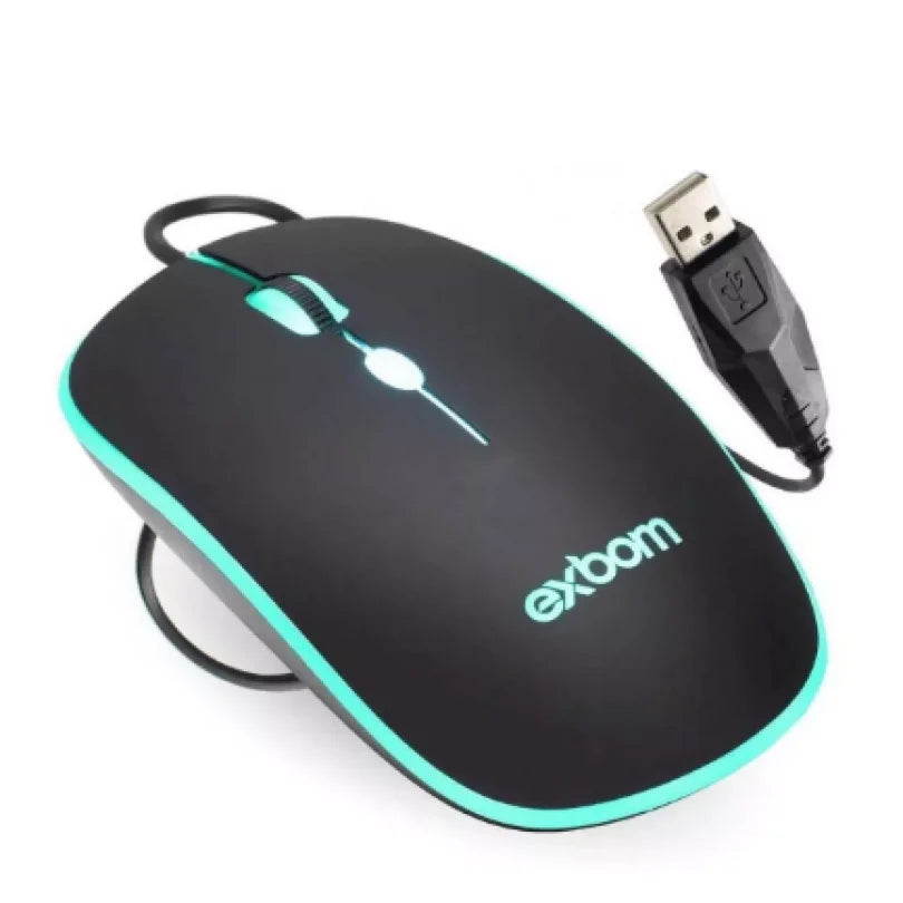 Kit de Teclado e Mouse Gamer Exbom BK-G550