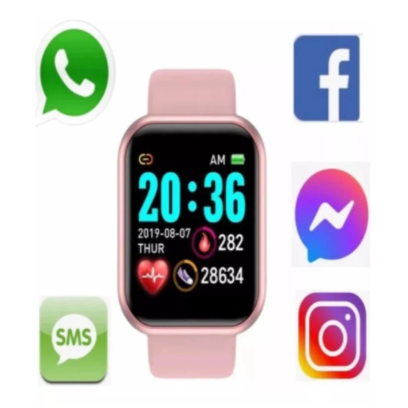 Relógio Digital Inteligente Smart Watch Unisexx Smartwatch D20