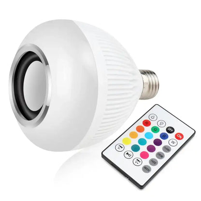 Lâmpada Bluetooth LED Caixa De Som Com Controle Remoto 12W RGB Luz Colorida