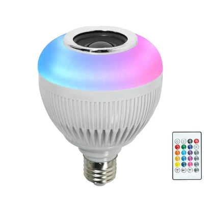 Lâmpada Bluetooth LED Caixa De Som Com Controle Remoto 12W RGB Luz Colorida